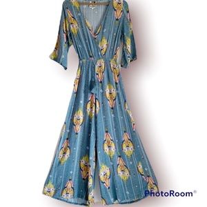 🎄Jaase• Wide Leg Boho Jumpsuit•S